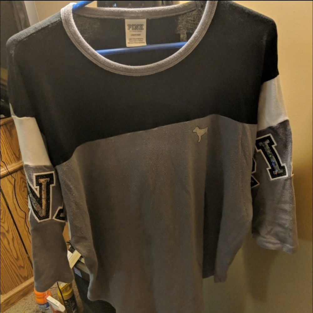 Large pink shirt